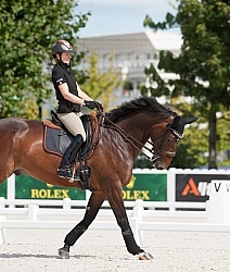 Belinda Trussell and Anton schooling WEG 2014 Normandy, France