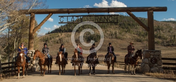 C Lazy U Entrance Sign