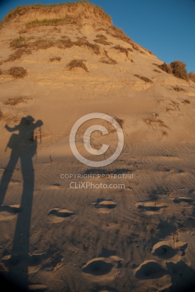 Photographer Shawn Hamilton Self Silhouette Portrait on Sable Island 