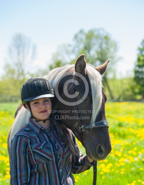 Rocky Mountain Horse with Owner, Bonnie View Farms Tribute Kidd