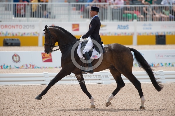 Steffen Peters and Legolas 92 GP Freestyle Gold  at Pan Ams Toro