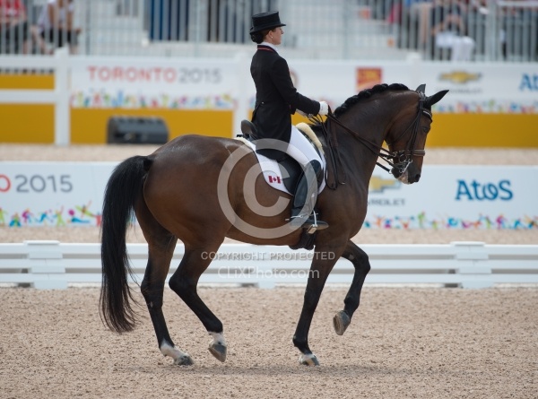 Belinda Trussell and Anton Pan Am Dressage GP FS 2015