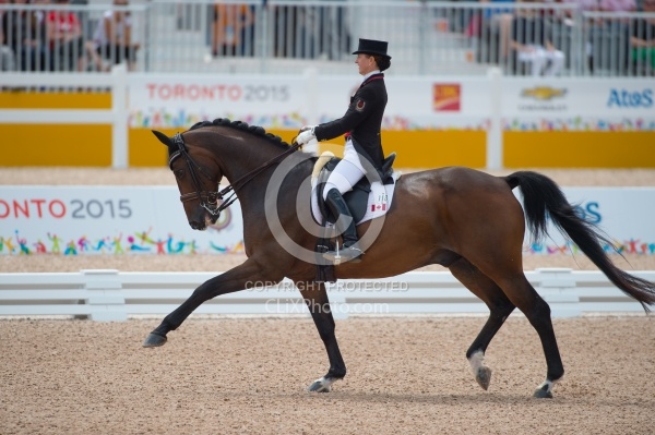 Belinda Trussell and Anton Pan Am Dressage GP FS 2015