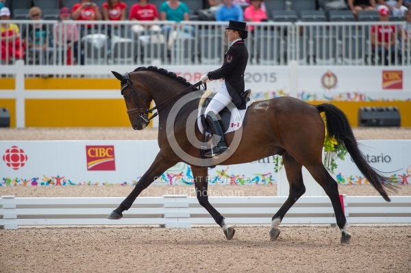 Belinda Trussell and Anton Pan Am Dressage GP FS 2015