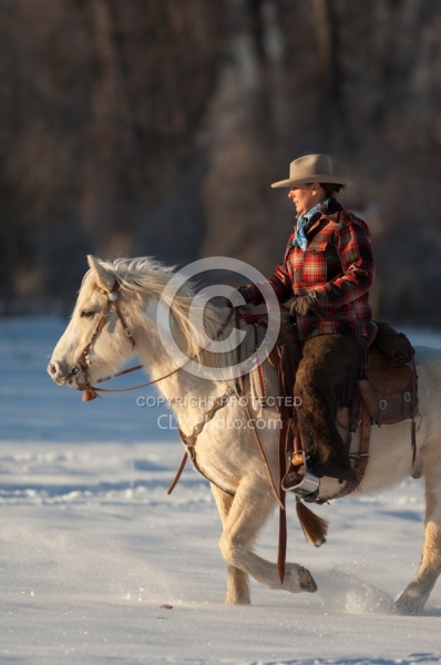 Western Riding Winter Vertical