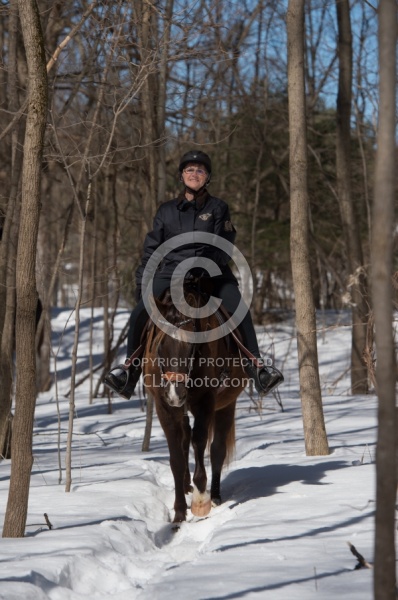 Winter Trail Riding Vertical