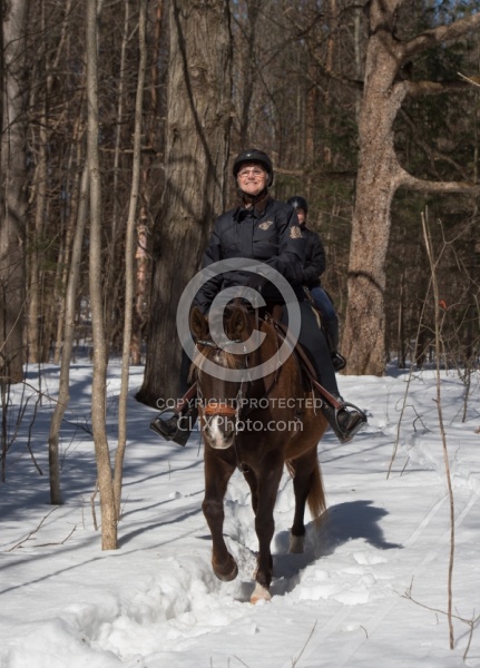 Winter Trail Riding Vertical