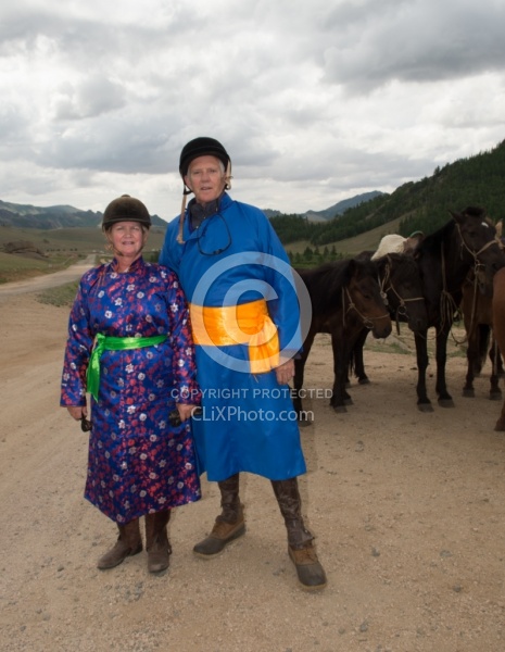 Carl and his wife Babs in their new Deels