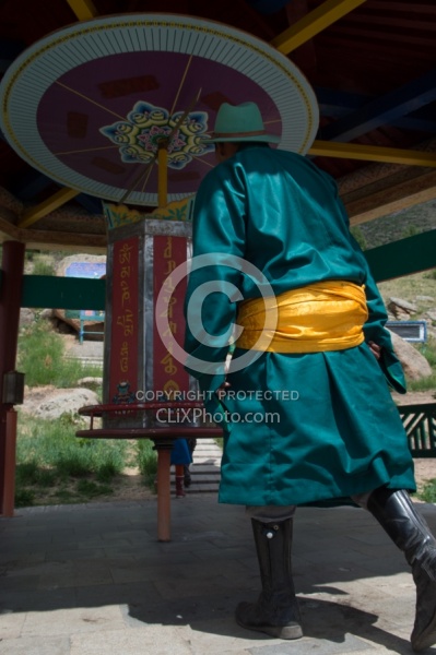 Turning the Wheels at the Monastery