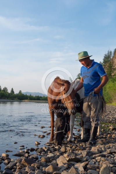 Watering the Horses in the Morning