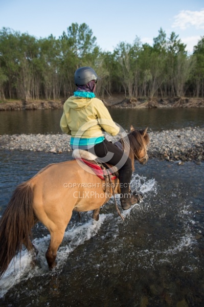 Julie Veloo Crossing the River