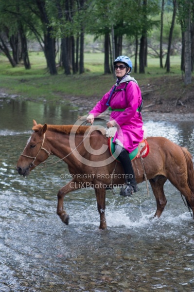 Sasha Crossing the River