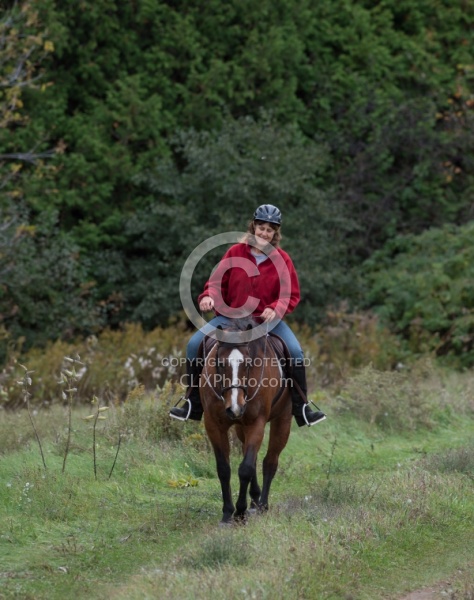 Senior Horse Being Ridden