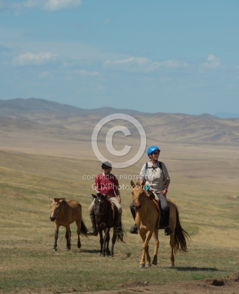 Sasha and Carl on the Trail