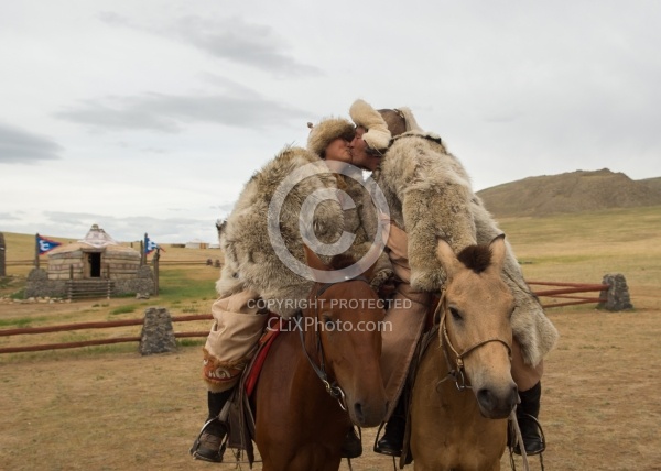 Saara and Baagi in Costume
