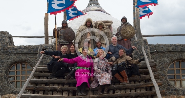 The Whole Gang ast the 13th century Village Kings Palace