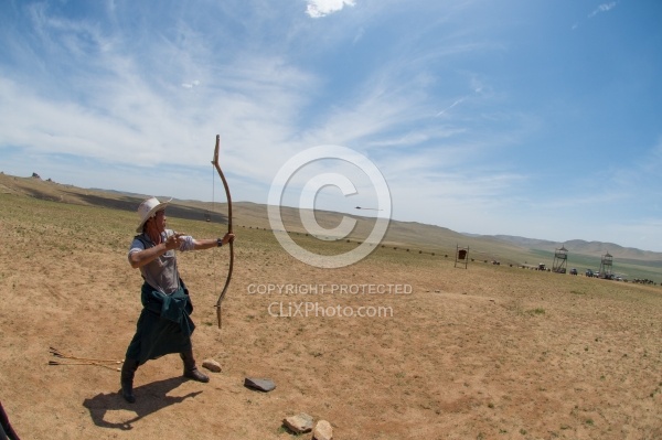 Practising Archery in the 13th century Village