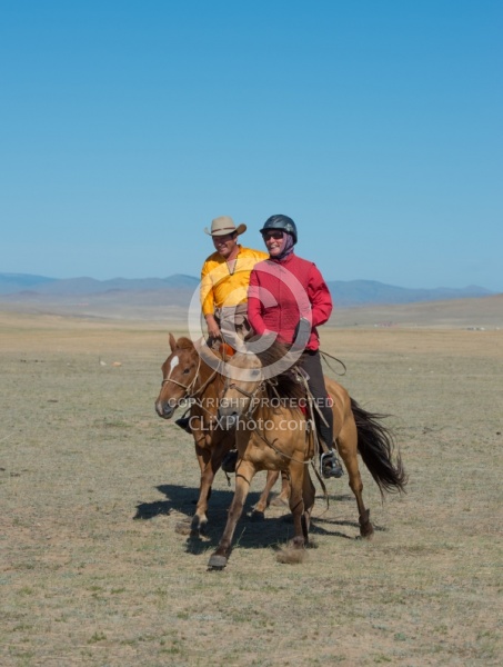 Baagi and JUlie having a Run