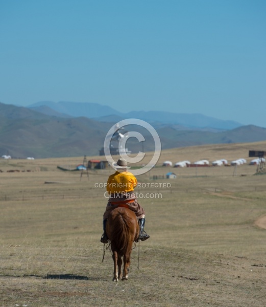 Riding to the Statue