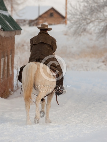 Winter Riding Western Vertical
