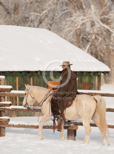 Winter Riding Western Vertical