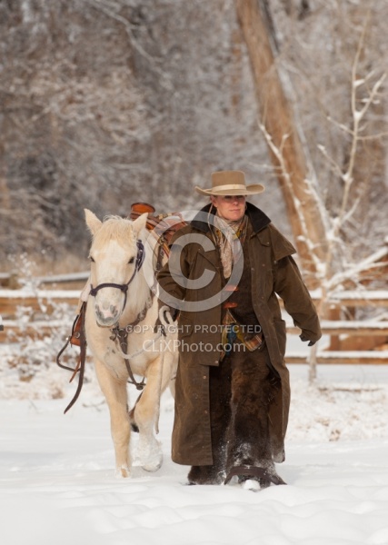 Winter Riding Western Vertical