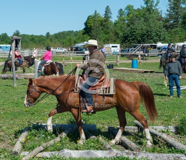 Extrme Cowboy Clinic with Lantz Mclaren at Horse Country