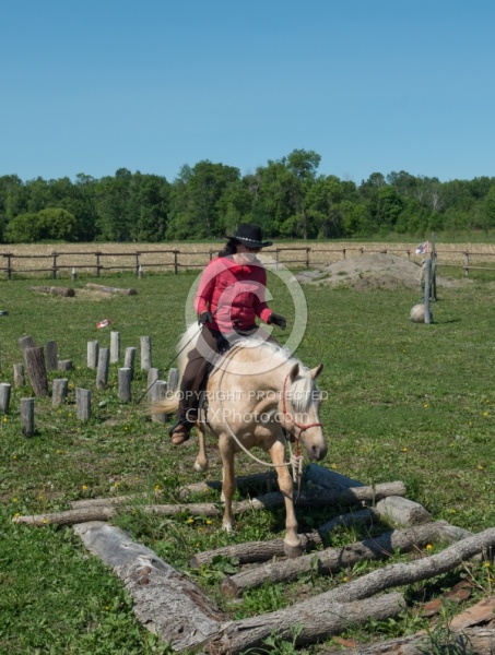 Extrme Cowboy Clinic with Lantz Mclaren at Horse Country