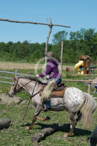 Extrme Cowboy Clinic with Lantz Mclaren at Horse Country