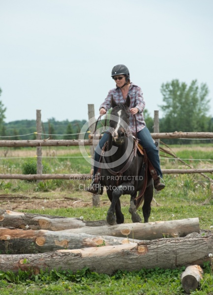 The Extreme Cowboy Race at Horse Country s Lantz McLaren Clinic