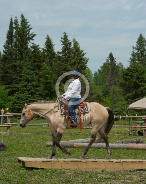The Extreme Cowboy Race at Horse Country s Lantz McLaren Clinic