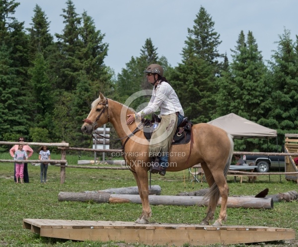 The Extreme Cowboy Race at Horse Country s Lantz McLaren Clinic