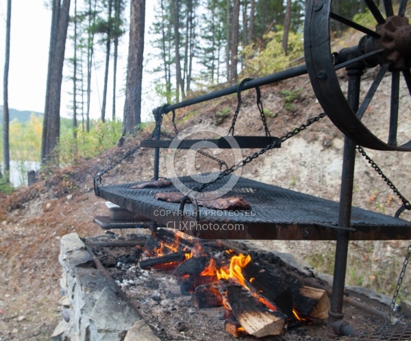 Outdoor BBQ at the Cabana