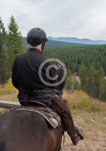 On the Trails with Bar W, View of Cabin