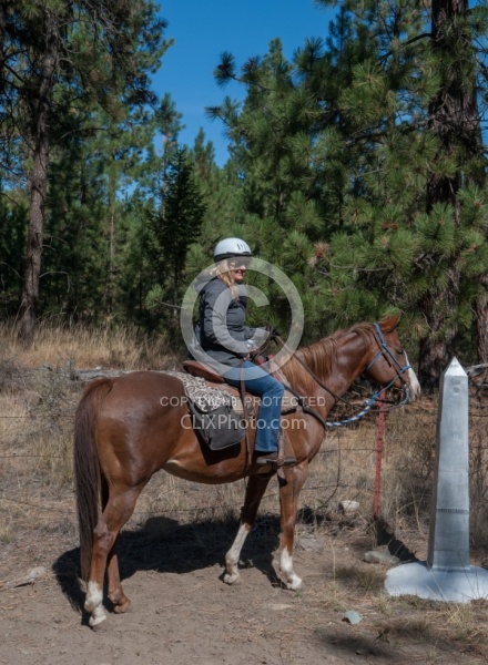 On The Trails with Bar W , Canada U.S Border