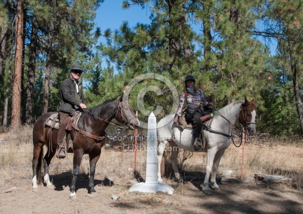 On The Trails with Bar W , Canada U.S Border