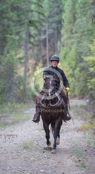 Lope Ride with Bar W. Joe on Pilgrim