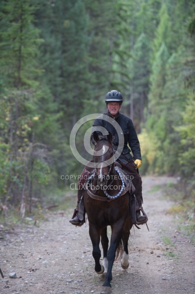 Lope Ride with Bar W. Joe on Pilgrim