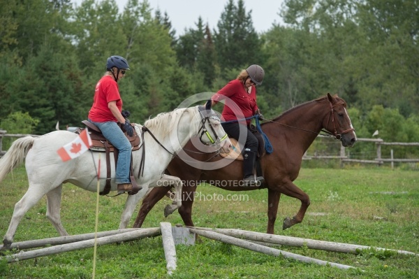 Cinette and Blaze Ponying Eydie