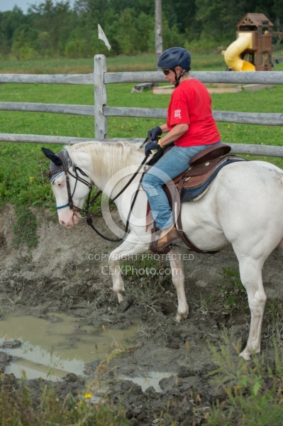 Eydie and Chamar Go Through the Mud at Horse Country Campgrounds