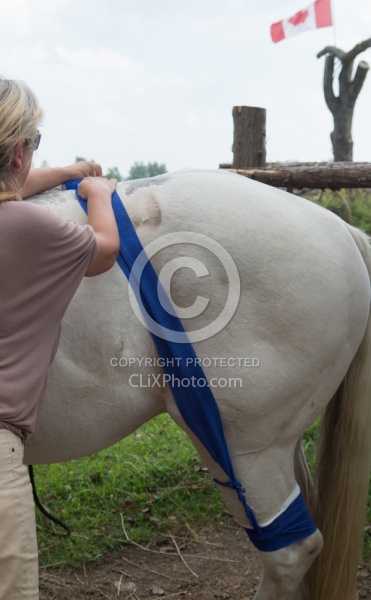 Leg Bandage, How to Keep in Place