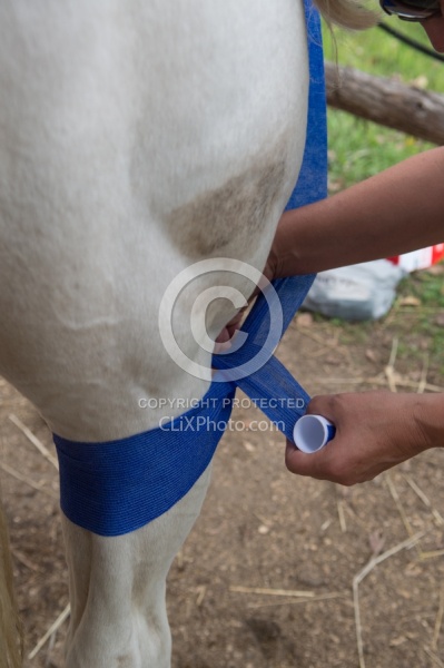 Leg Bandage, How to Keep in Place