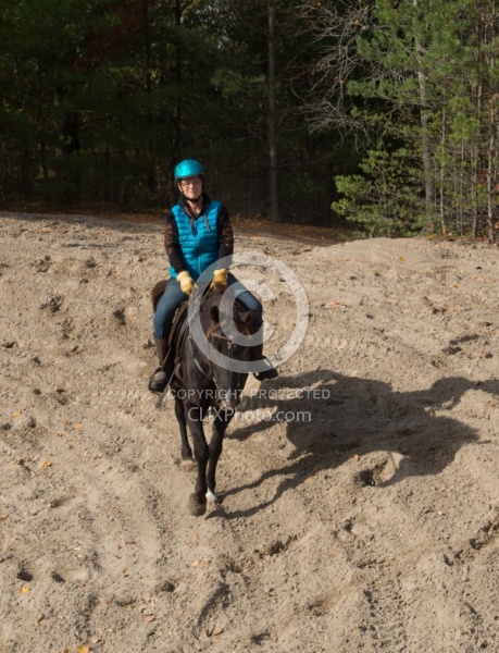Riding hills on sand