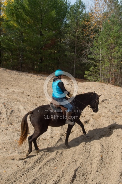 Riding hills on sand