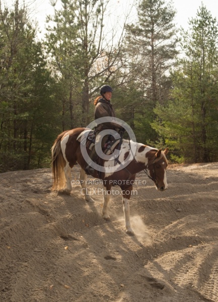 Riding hills on sand