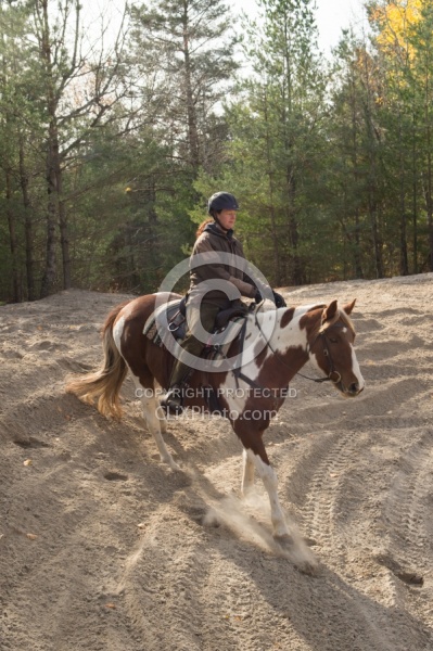 Riding hills on sand