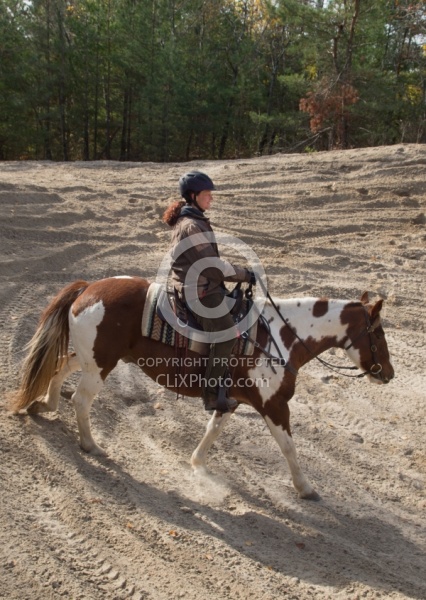 Riding hills on sand