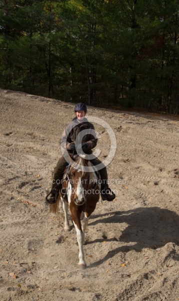 Riding hills on sand