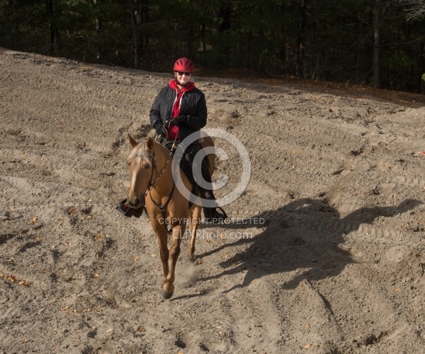 Riding hills on sand