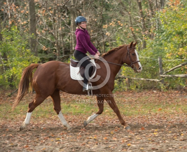 Youth Riding the Trot